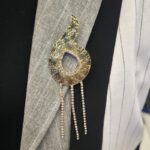Handmade Crystal Brooch