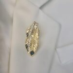 Handmade Floral Pearl Brooch