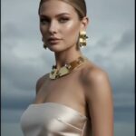 Handmade Golden Pearl Jewellery Set