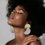 Handmade Golden Clover Earrings