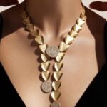 Handmade Golden Leaf Necklace