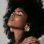 Handmade Golden Petal Earrings